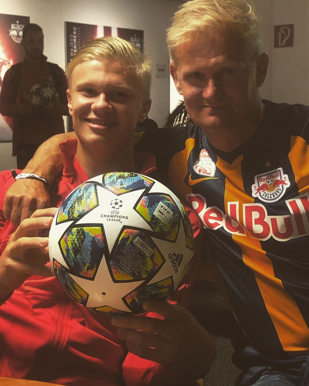 Erling Haaland and his father